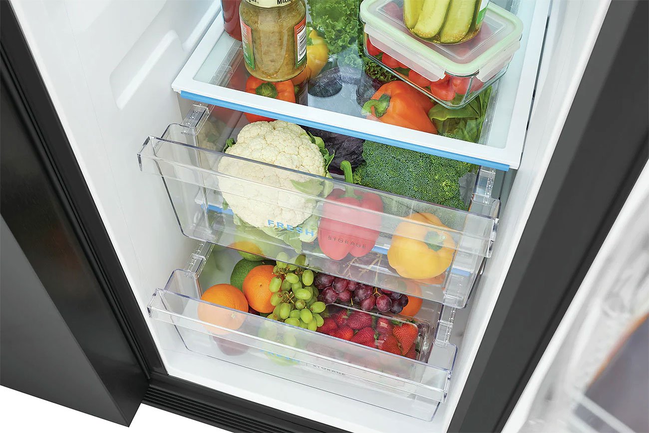 Frigidaire 25.6 Cu. Ft. Black Stainless Steel Side-By-Side Refrigerator