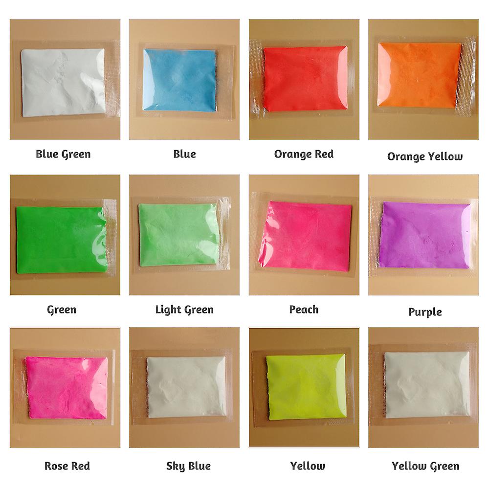 10g/bag Colorful Fluorescent Sand Bright Glow In The Dark Powder Luminous Glow Sand Pigment Diy Crafts Arts Supplies Light Green