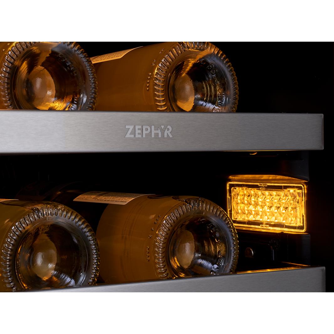 Zephyr 27-Bottle PRESRV? Series Wine Cooler with PreciseTemp? PRW15C01BG