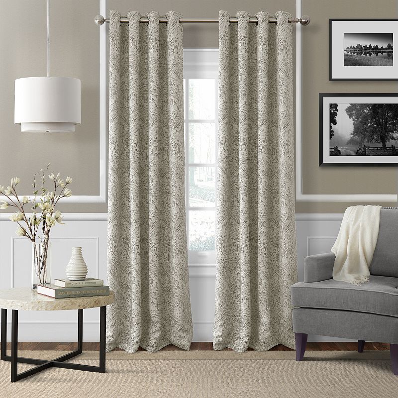 Elrene Home Fashions Julianne Vintage Paisley Window Curtain