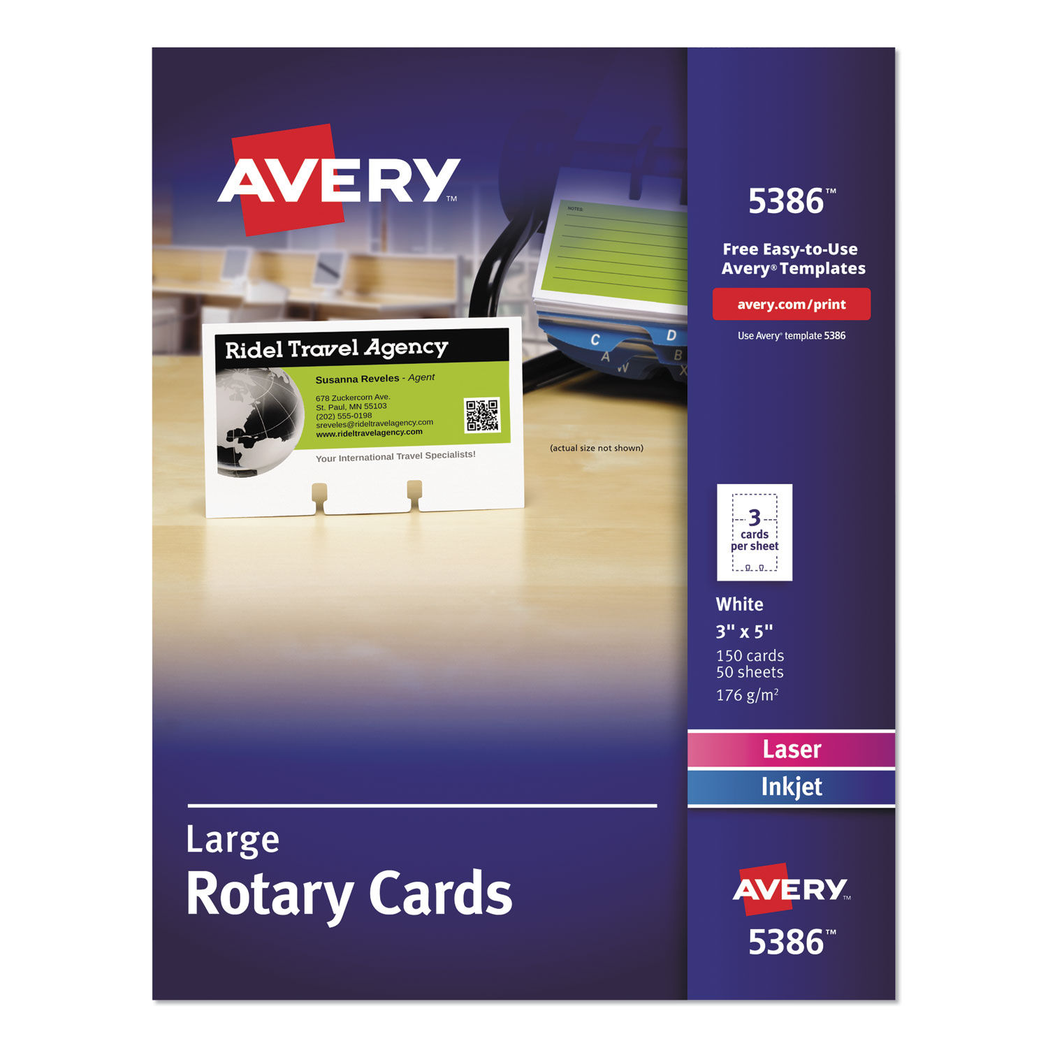 Large Rotary Cards by Averyandreg; AVE5386