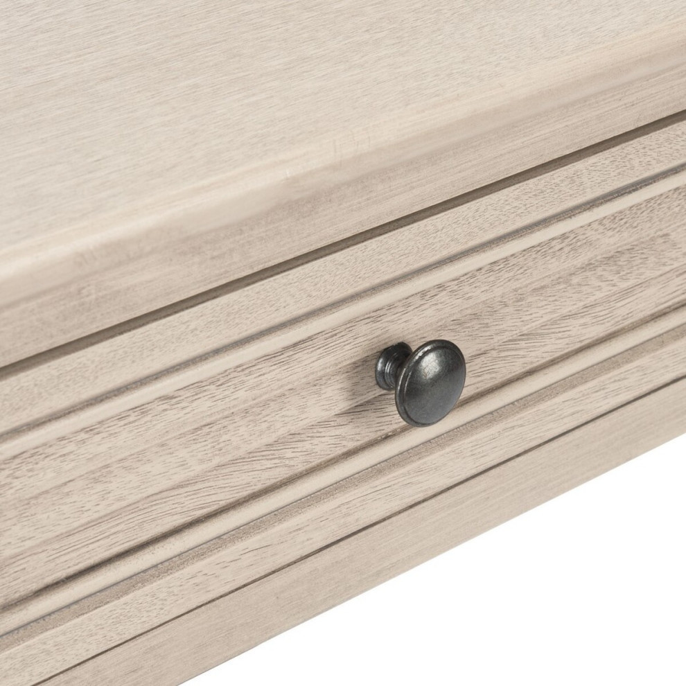 Nathan One Drawer Accent Table Greige   French Country   Side Tables And End Tables   by AED Luxury Home Decor  Houzz