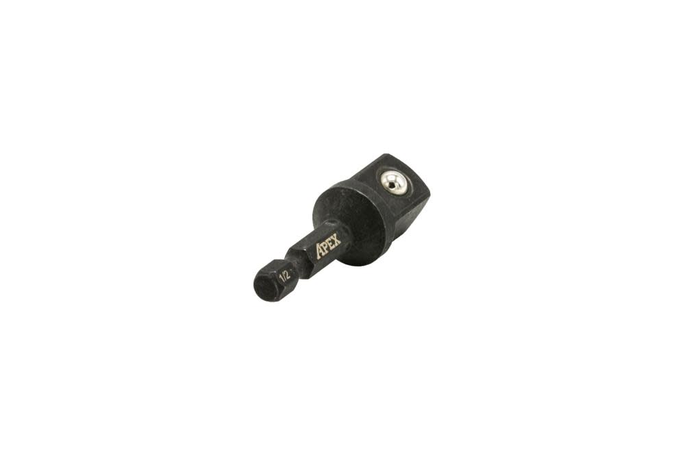 Socket Bit Adapter， 1/2 In. Drive x 1/4 In. Hex