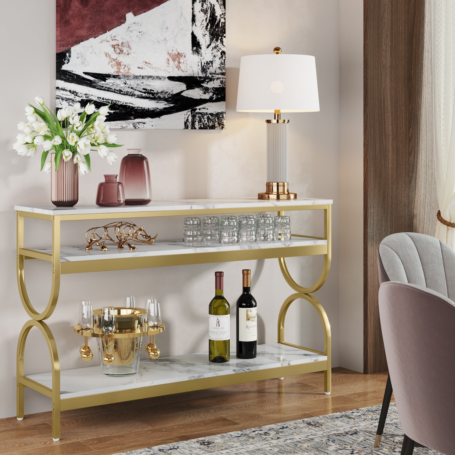 3-Tier Console Table, 55