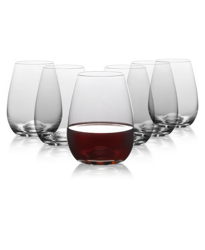 Table 12 15.5-Ounce Stemless Wine Glasses Set of 6