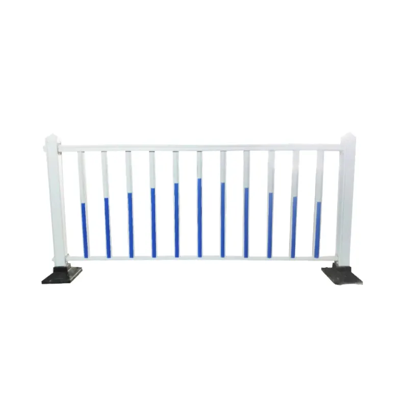 Factory Supply Metal Construction Temporary Construction Site Safe Barricades With Detachable Feet