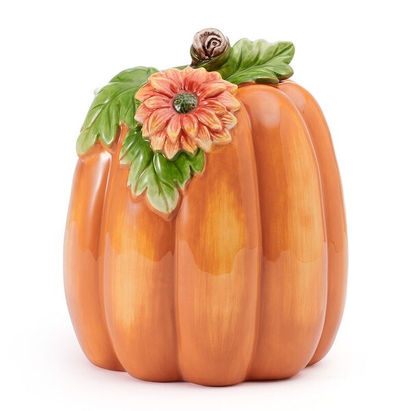 Fitz and Floyd Harvest Pumpkin Figurines Set of 3