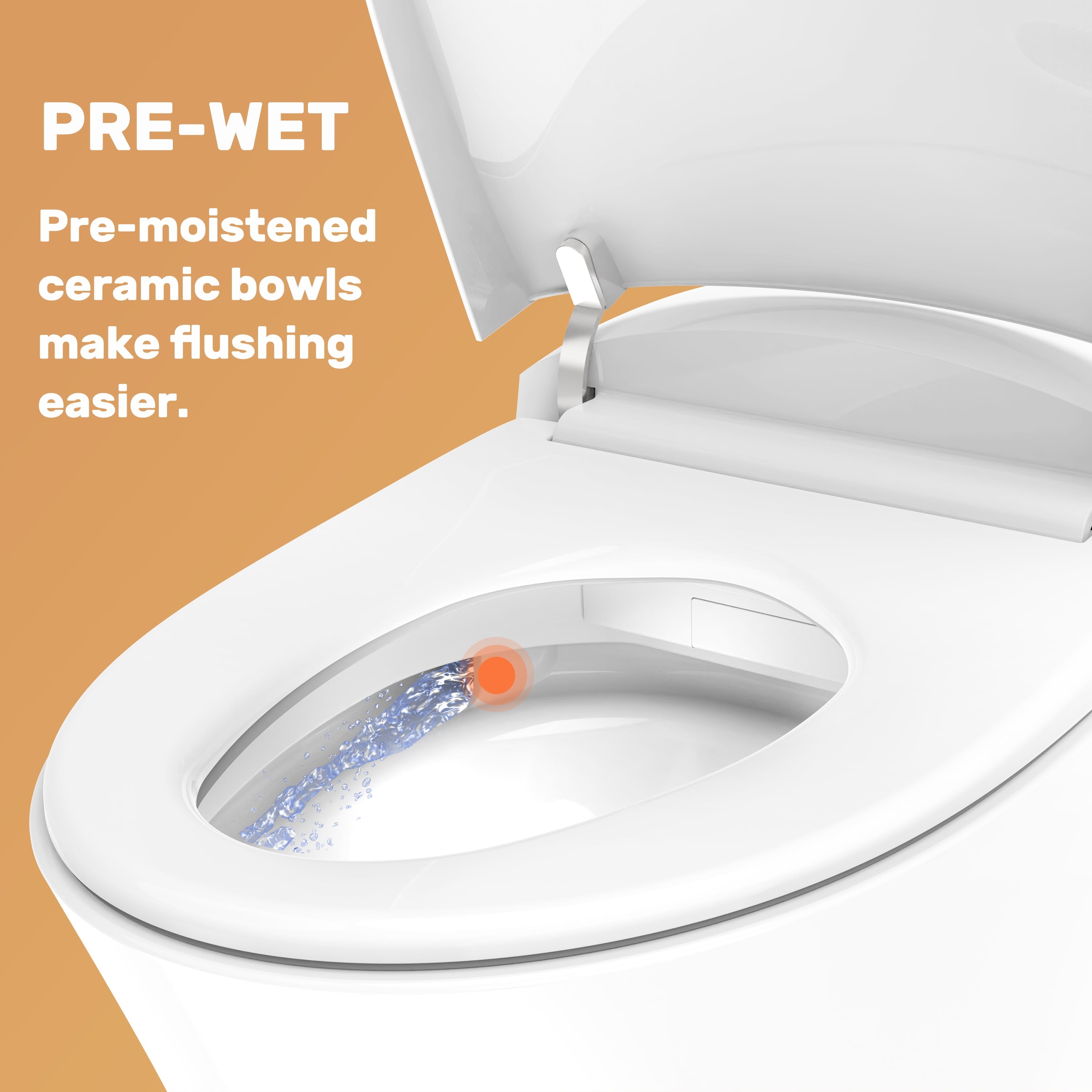 HOROW Tankless Smart Toilet Bidet Combo with Self-Cleaning Nozzle, Compact Dual Flush Toilet 1/1.27 GPF, One-Piece Toilet Soft Close Seat HR-T20