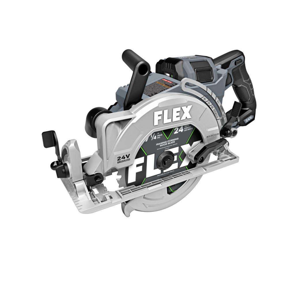 FLEX 24V 7 1/4 Circular Saw Rear Handle Stacked Lithium Battery Kit ;