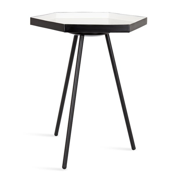 Kate and Laurel Kashvi Metal Hexagon Side Table