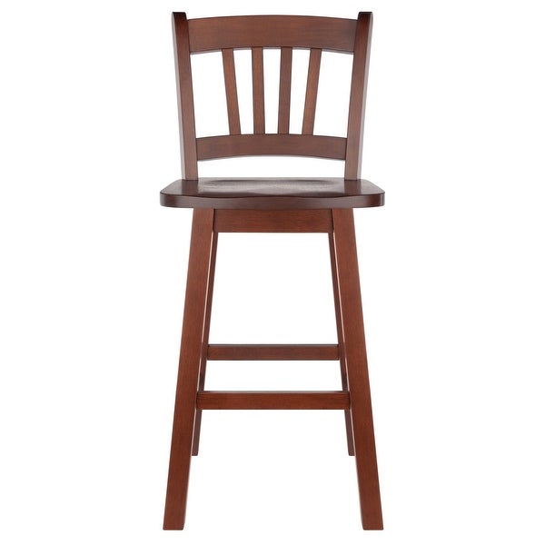 Fina Swivel Seat Counter Stool， Walnut