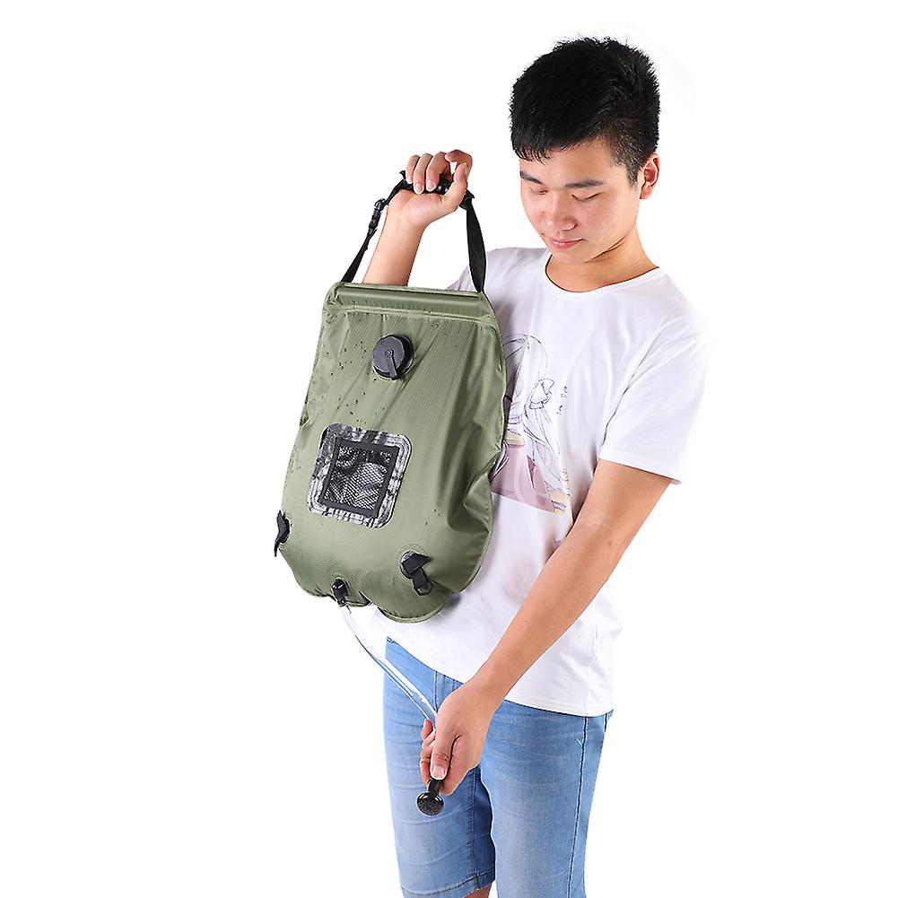 Portable 20l Solar Heating Hot Water Shower Bag For Outdoor Camping Hiking Traveling