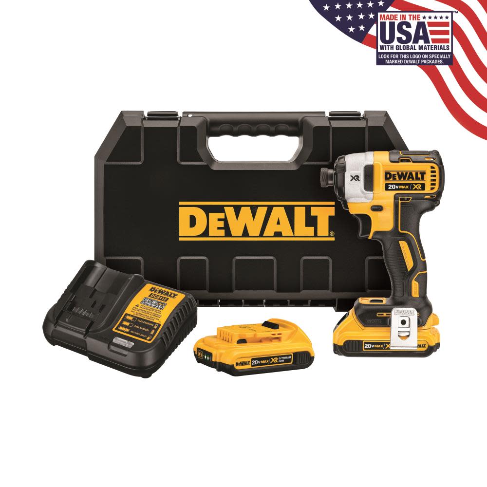 DEWALT 20 V MAX XR Brushless 1/4 In. 3-Speed Impact Driver DCF887D2 from DEWALT