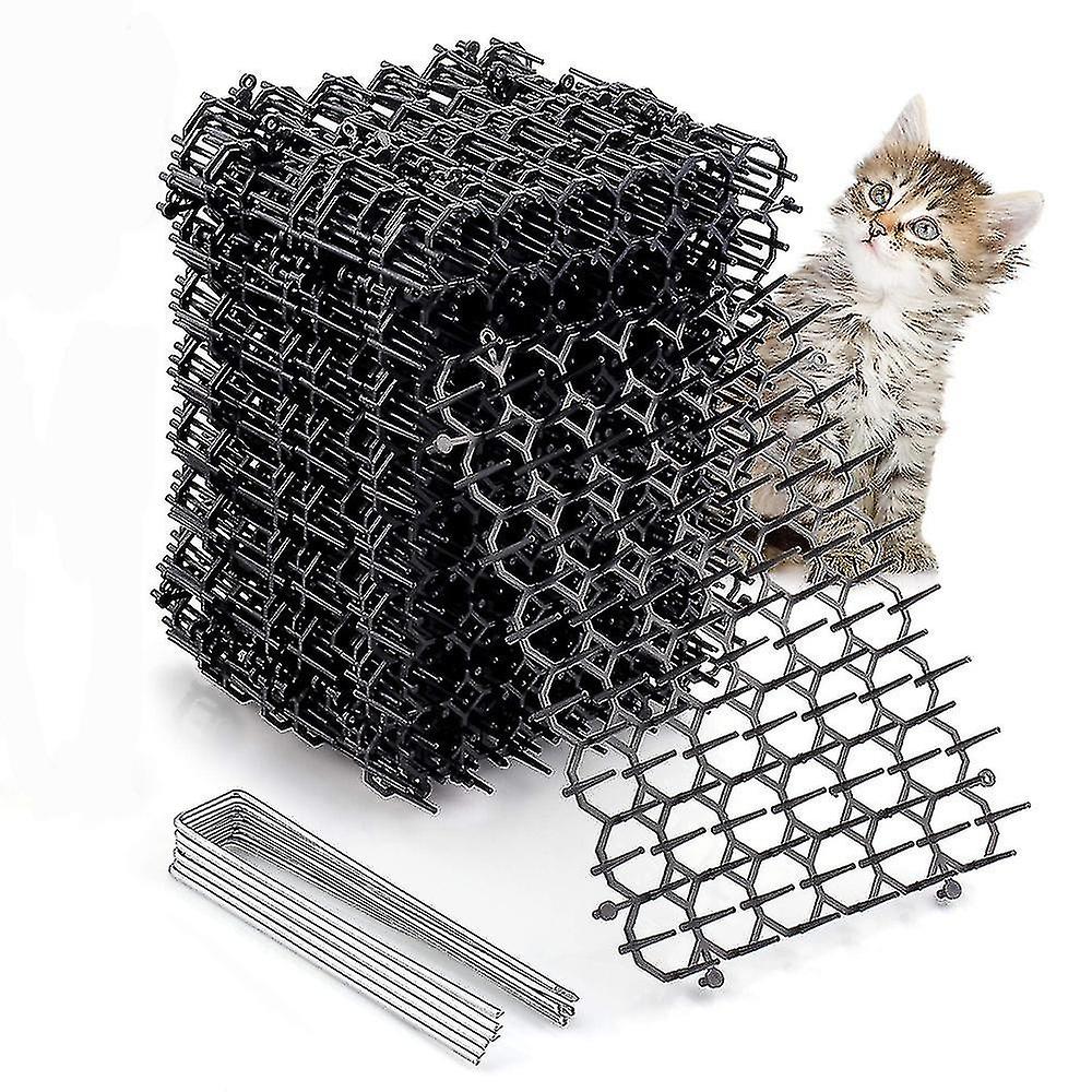 12pcs Cat Scat Mats With Deterrent Spikes 210*160*27mm Dig Stopper Anti Cat Dog Deterrent Fox For Ho