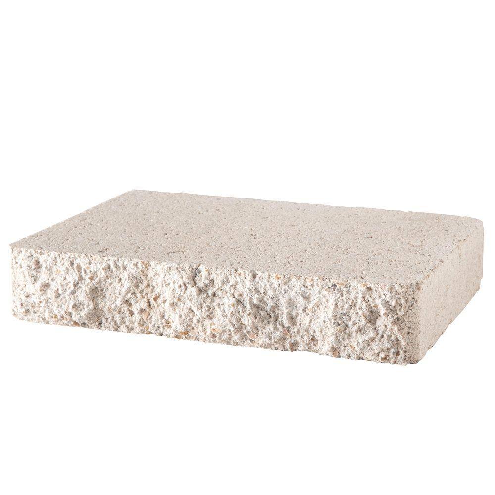 Pavestone 2 in. x 12 in. x 8 in. Limestone Concrete Retaining Wall Cap (120-Piece119 sq. ft.Pallet) 81408