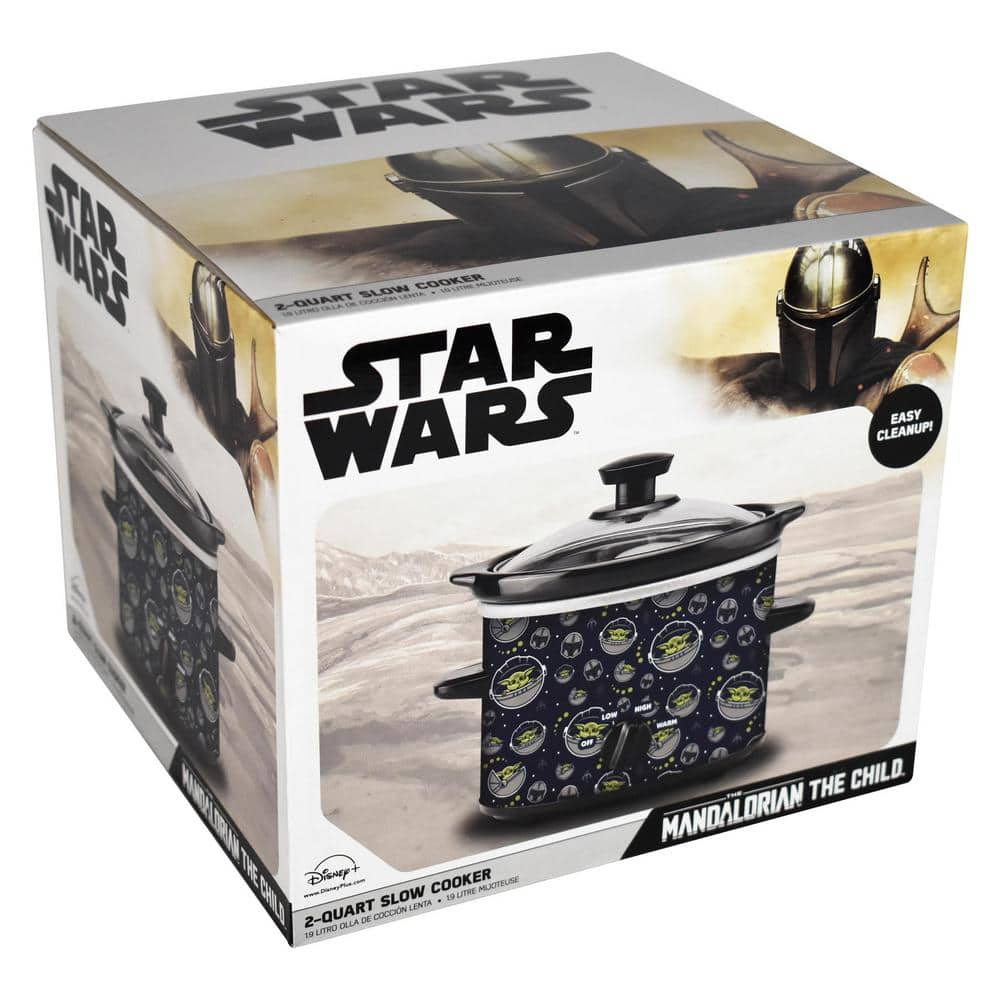 Uncanny Brands Star Wars The Mandalorian 2 Qt Navy Blue Slow Cooker SC2-SRW-MAN1