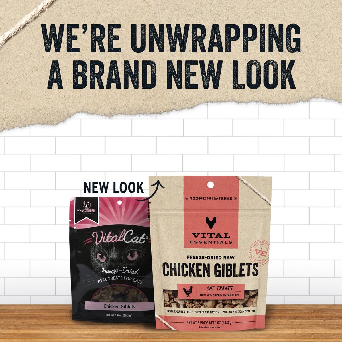 Vital Essentials Chicken Giblets Freeze-Dried Cat Treats