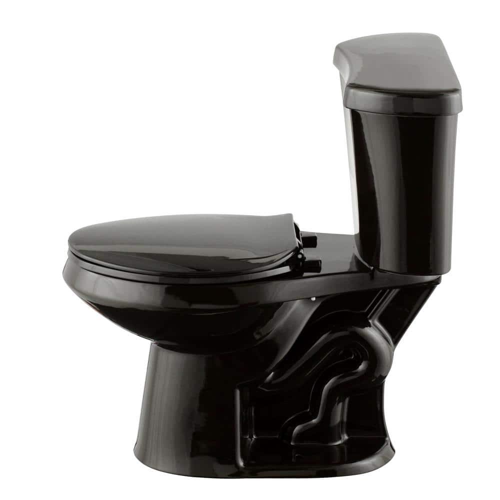 Glacier Bay 2piece 128 GPF High Efficiency Single Flush Elongated Toilet in Black