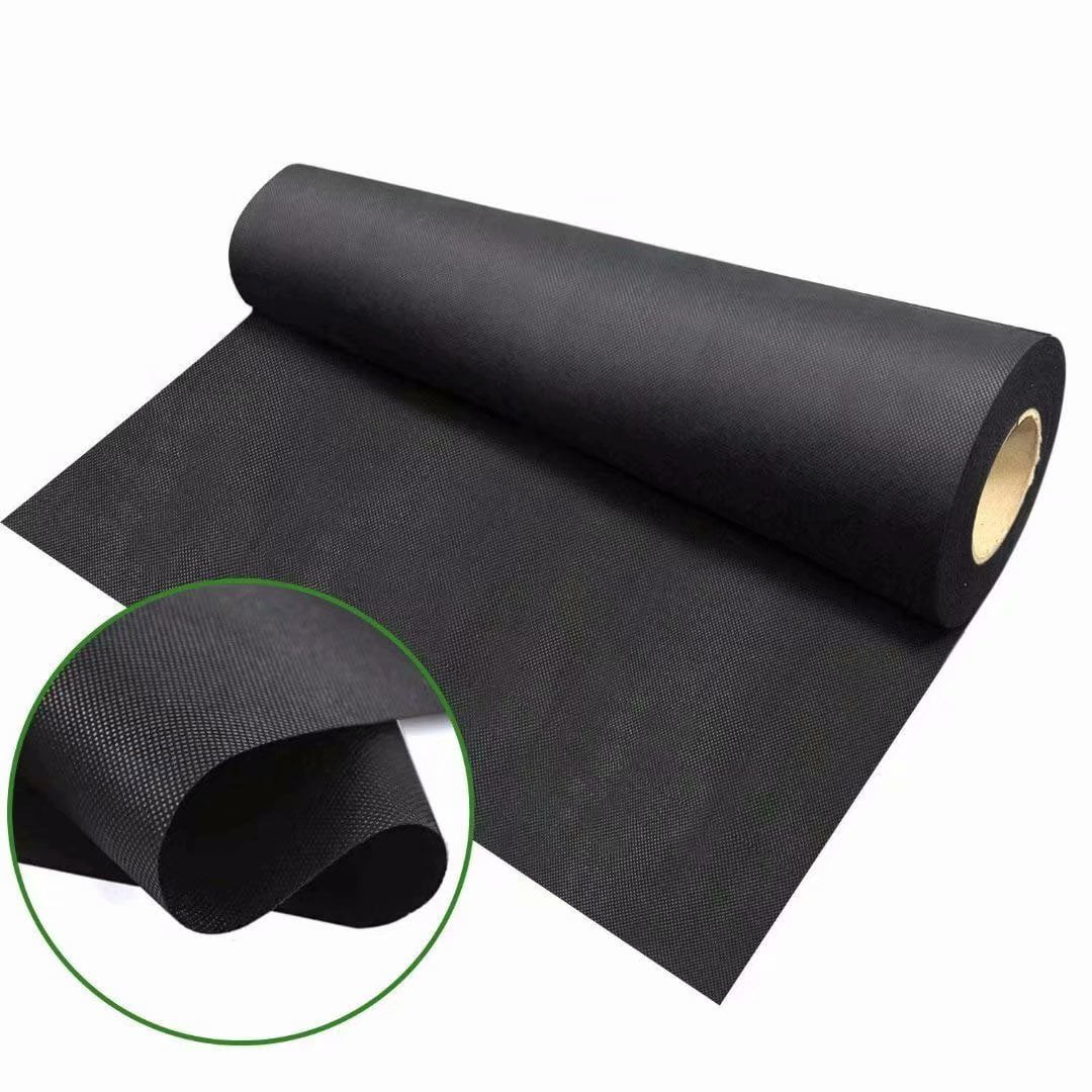 Agfabric Landscape Fabric Weed Barrier Ground Cover Garden Mats for Weeds Block in Raised Garden Bed,Black, 6 Ft X 200 Ft