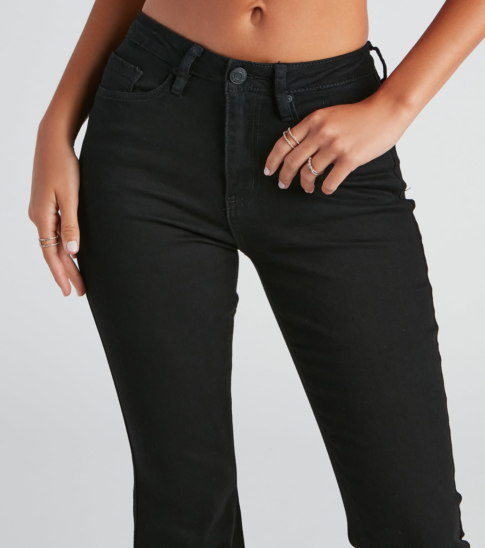 Love This Mid-Rise Flare Denim Jeans