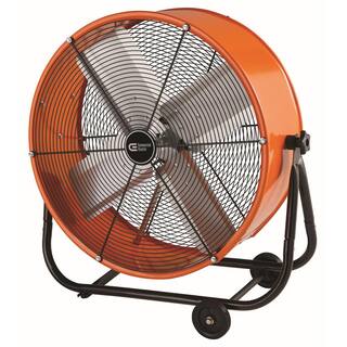 Commercial Electric 24 in. Heavy Duty 2-Speed Direct Drive Tilt Drum Fan BF24TFCE