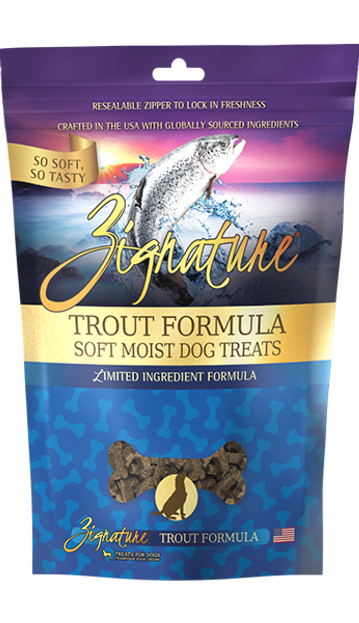 Zignature Trout Soft Moist Treats， 4oz