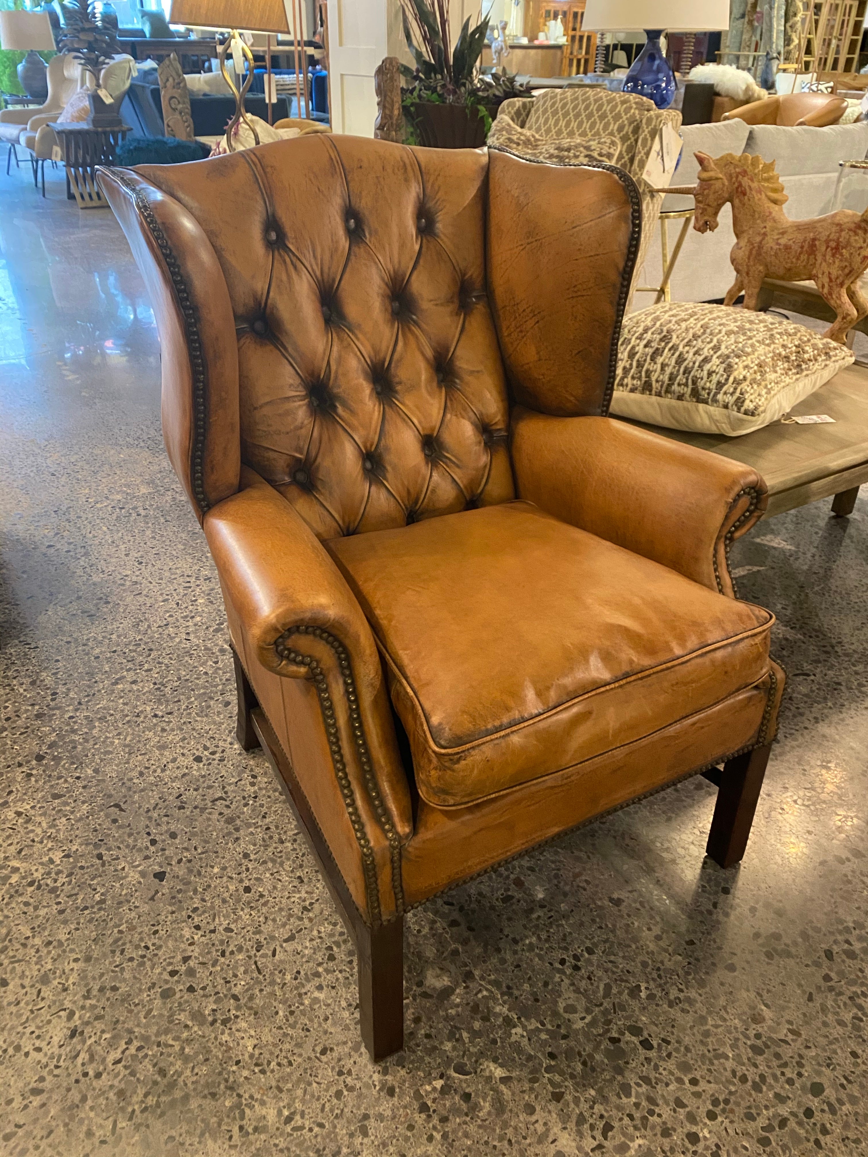 JAYNE LEATHER ARMCHAIR