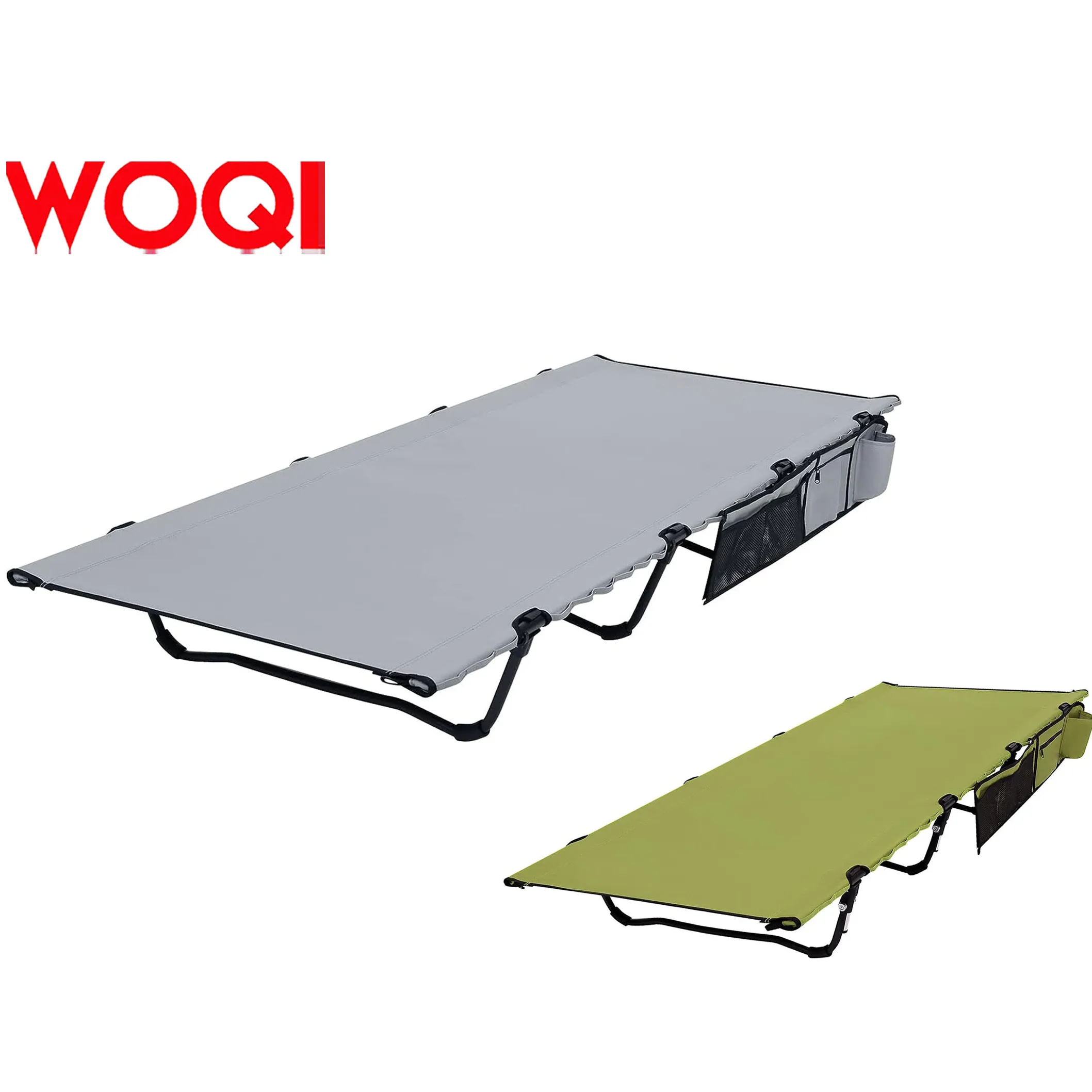 WOQI Portable Compact Ultralight Folding Tent Camping Cot Bed for Outdoor Travel