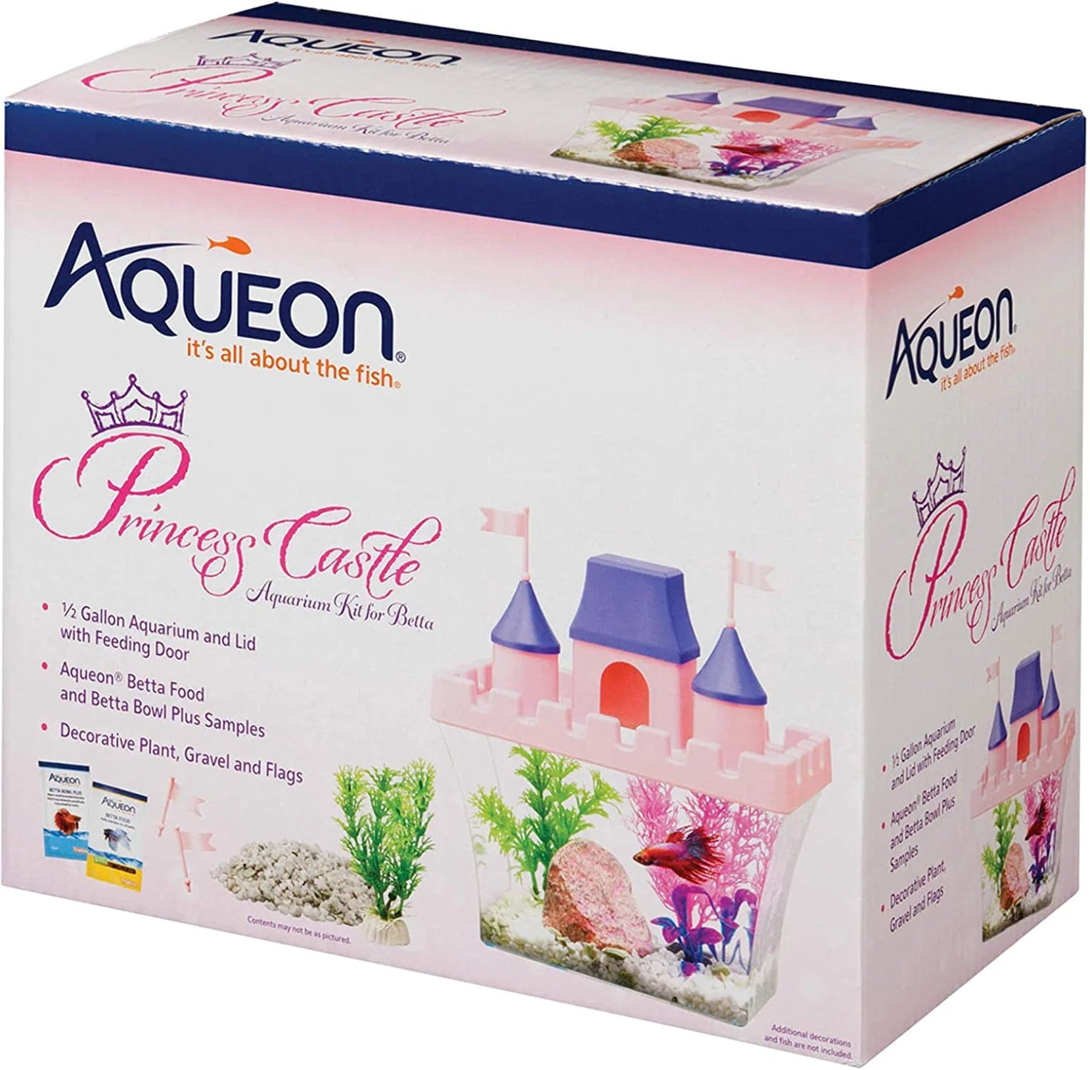 Aqueon 1 count Princess Castle Aquarium Kit for Betta