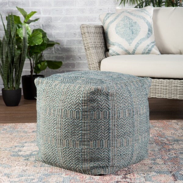 Ailith Indoor/ Outdoor Tribal Pouf/ Floor Pillow