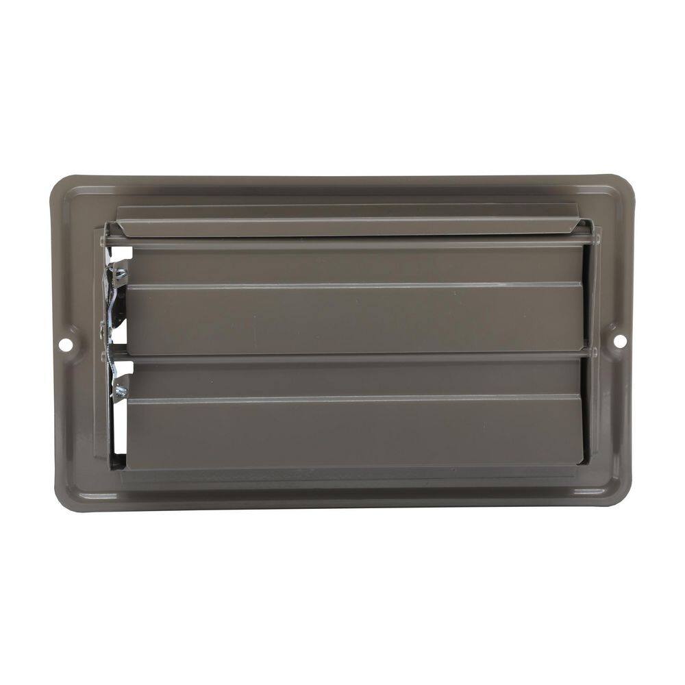 DANCO 7-34 in. x 4 in. Steel Floor Register with 78 in. Drop in Brown 61789