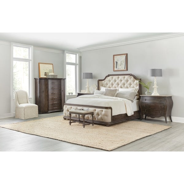 Hooker Furniture 5961-90866-KING-PANEL-BED Traditions King Fabric and - - 36960147