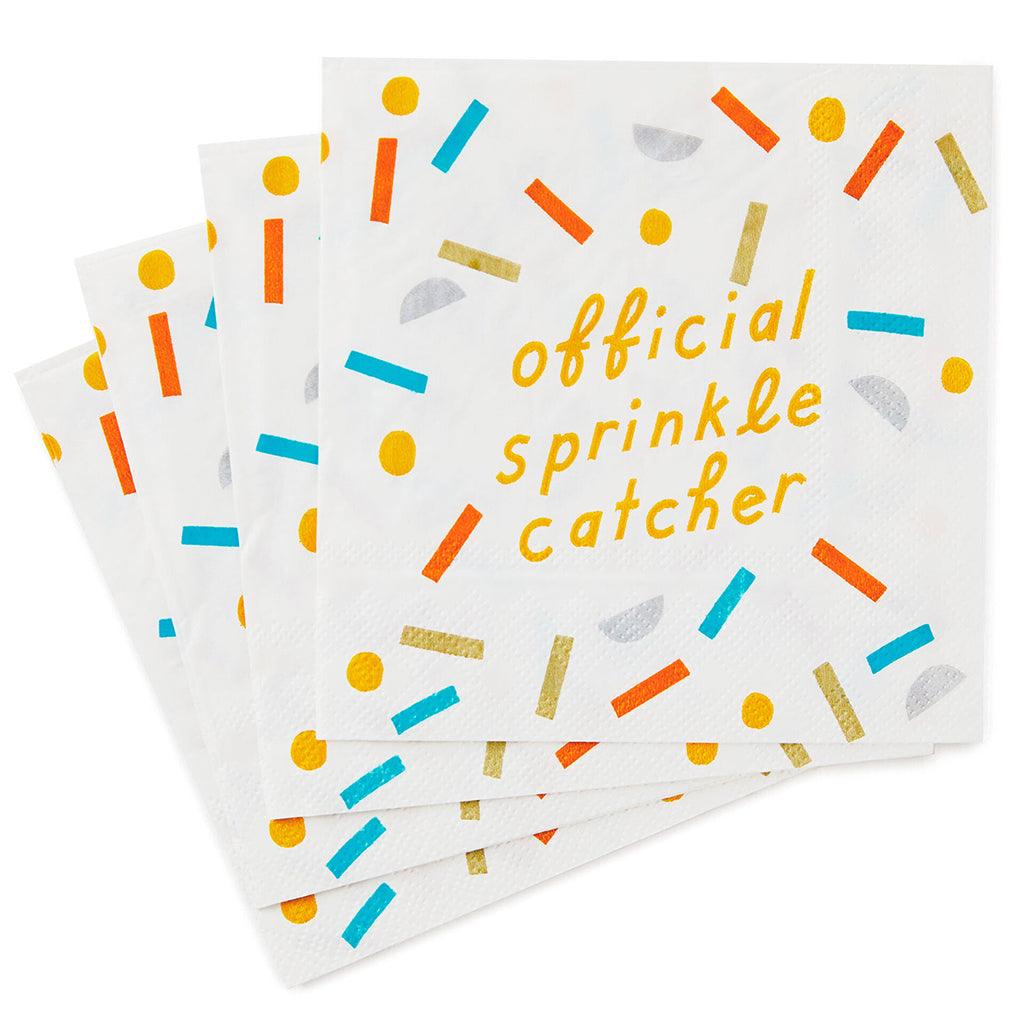 Hallmark  Official Sprinkle Catcher Cocktail Napkins, Pack of 20