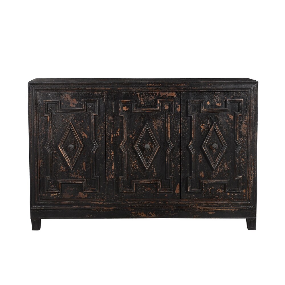 Aubrey 3 Door Diamond Sideboard   58\