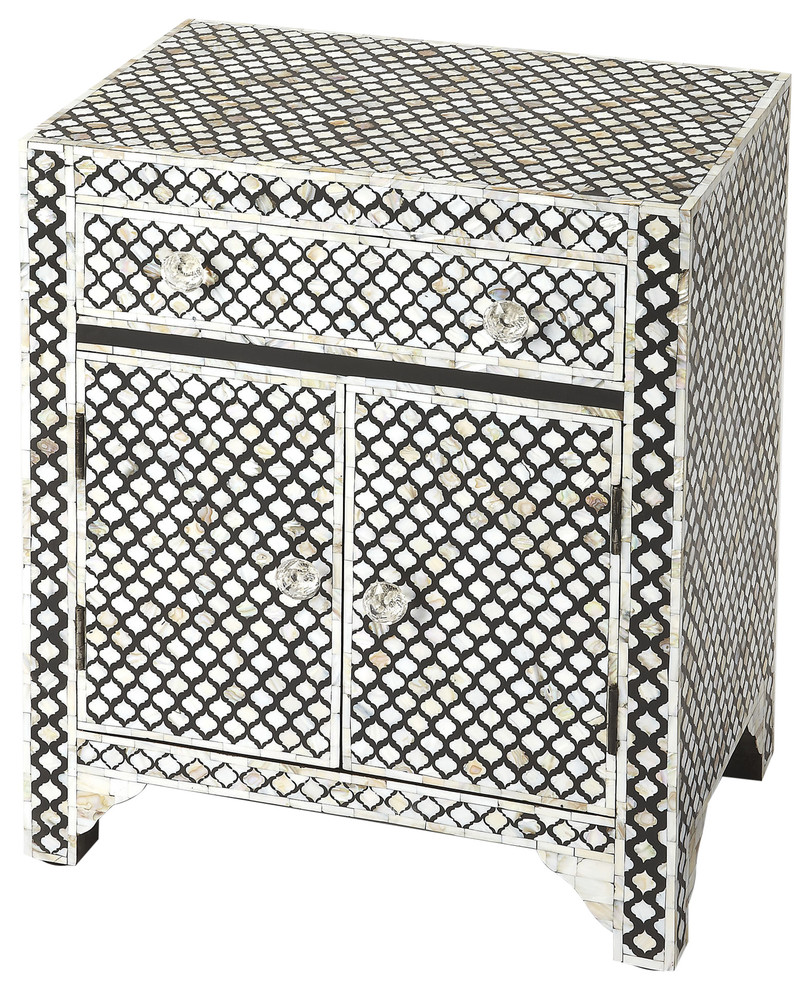 Butler Vernais Mother Of Pearl Accent Chest   Mediterranean   Accent Chests And Cabinets   by GwG Outlet  Houzz