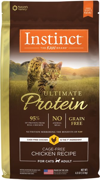 Instinct Ultimate Protein Grain-Free Cage-Free Chicken Recipe Freeze-Dried Raw Coated Dry Cat Food