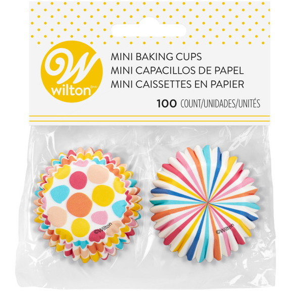 Wilton 415 0 0499 Colorful Polka Dot and Stripes M...