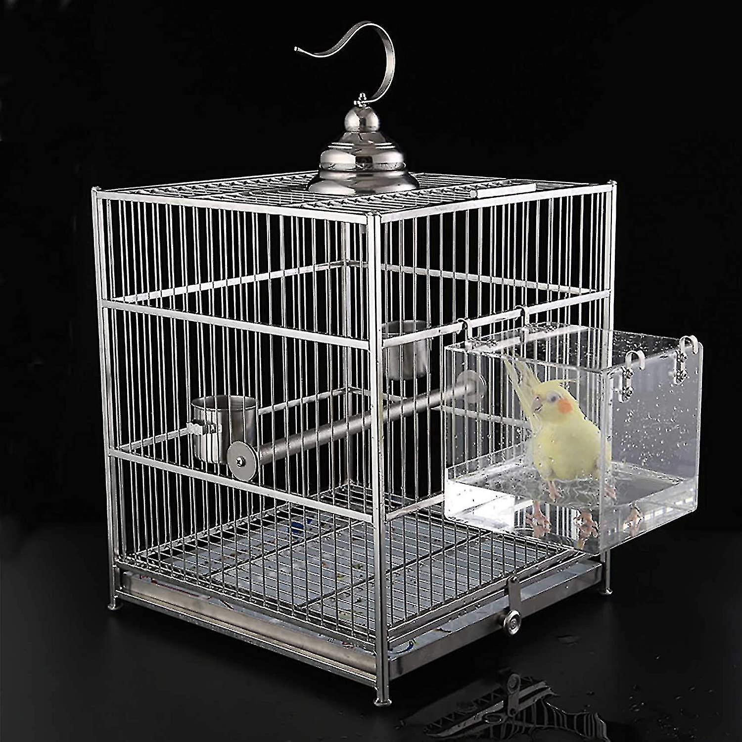 Cleaning Pet Supplies Cockatiel Bird Bathtub With Hanging Hooks For  Spacious Parakeets Portable Sho