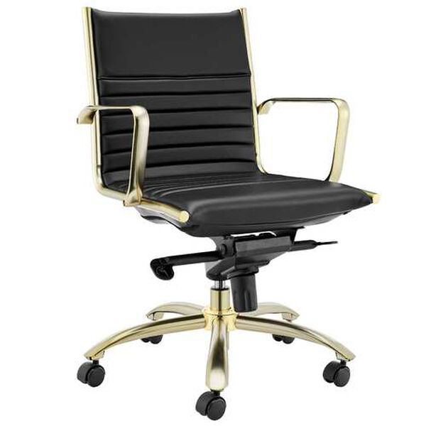 Dirk Black Low Back Office Chair