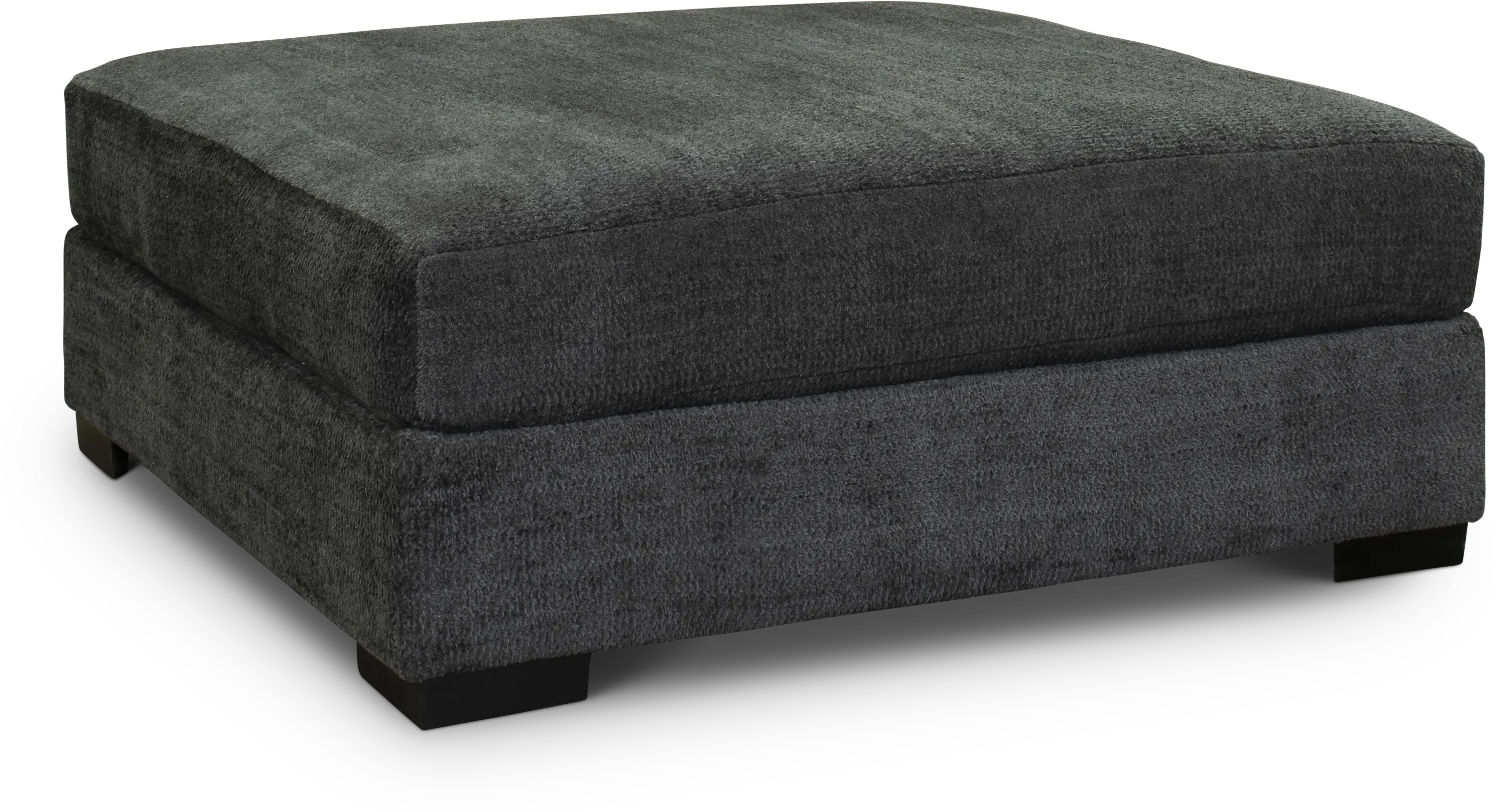 Challenger Contemporary Graphite Gray Cocktail Ottoman