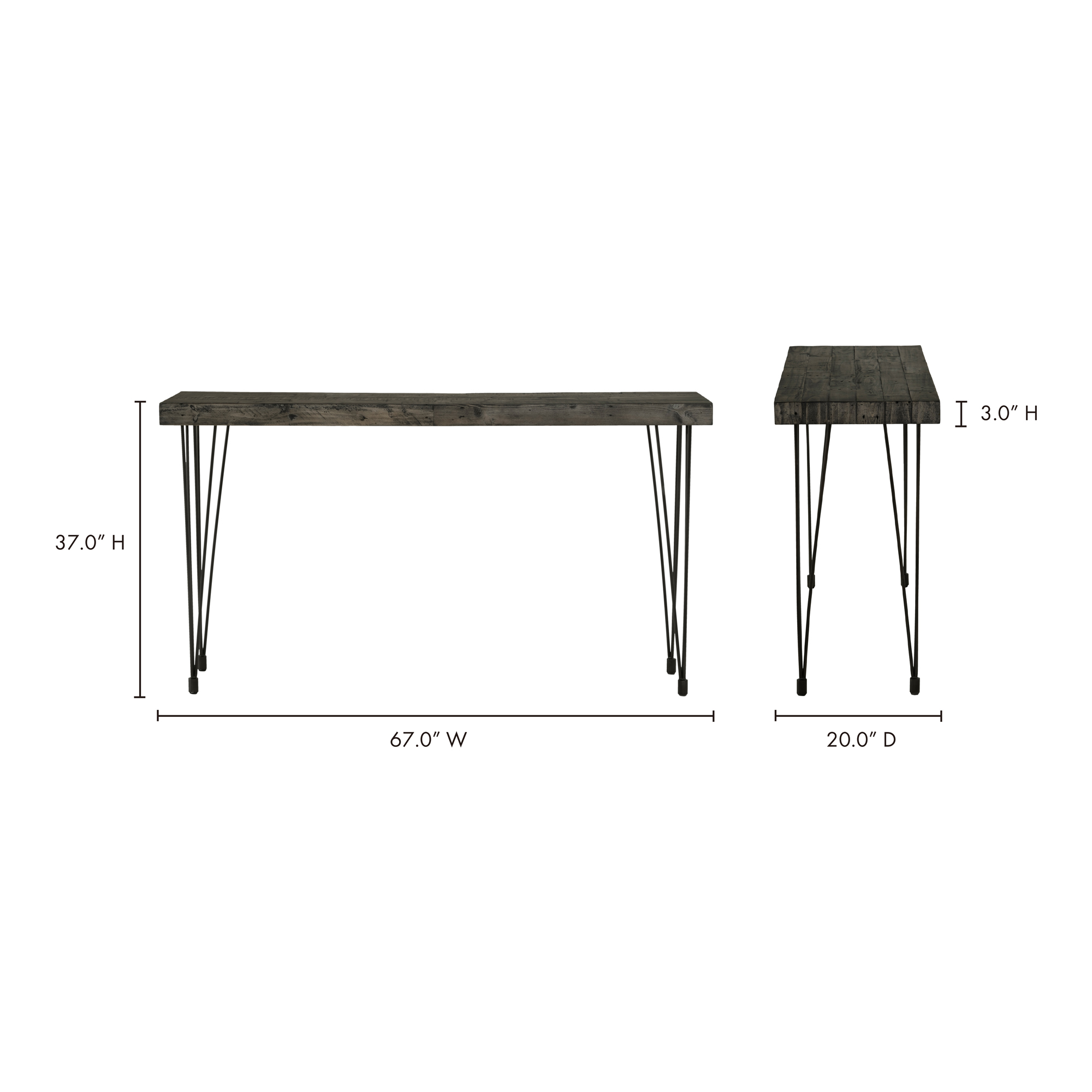 Boneta Console Table Natural