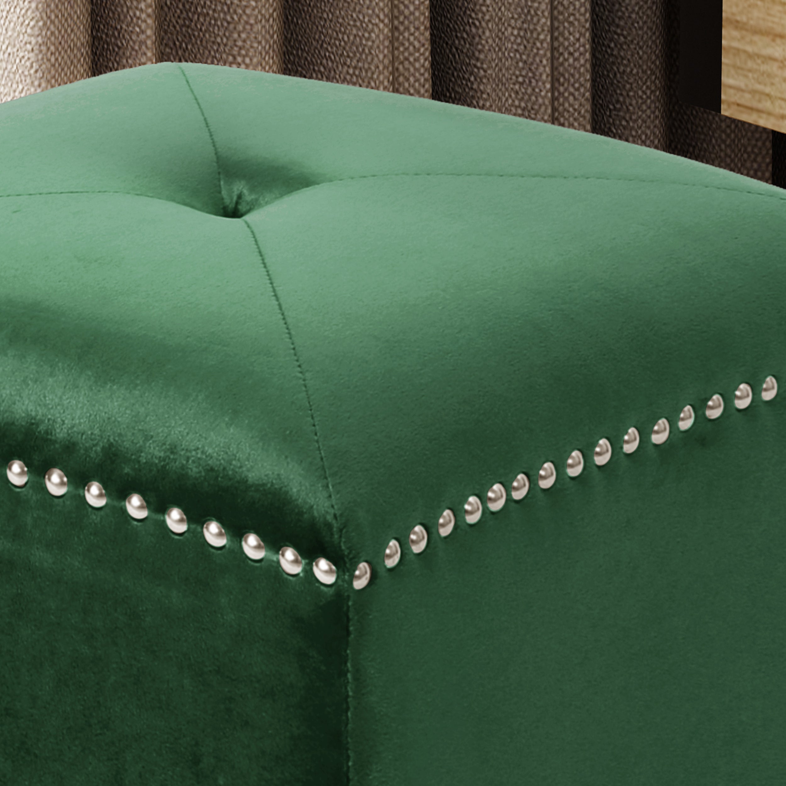 Liberty Glam Velvet Ottoman