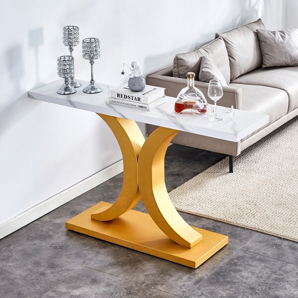 Modern minimalist style wood foyer table