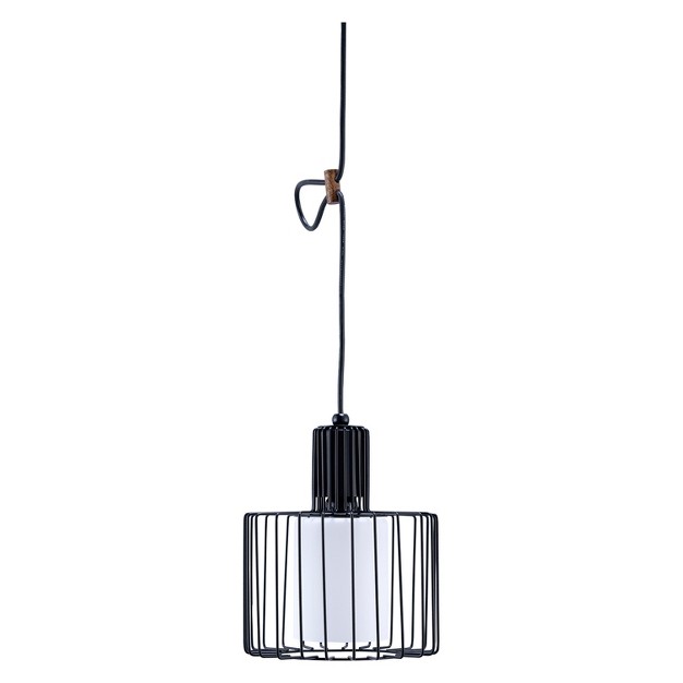 Traditional Metal Hanging Pendant Ceiling Light Black Ore International