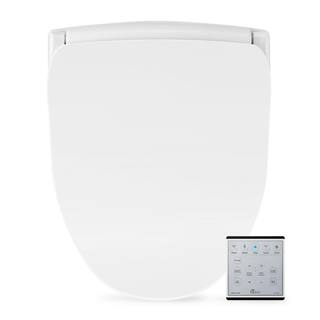 BIO BIDET Slim TWO Electric Smart Bidet Toilets Seat for Elongated Toilets in White with Remote Control and Nightlight SLIM TWO