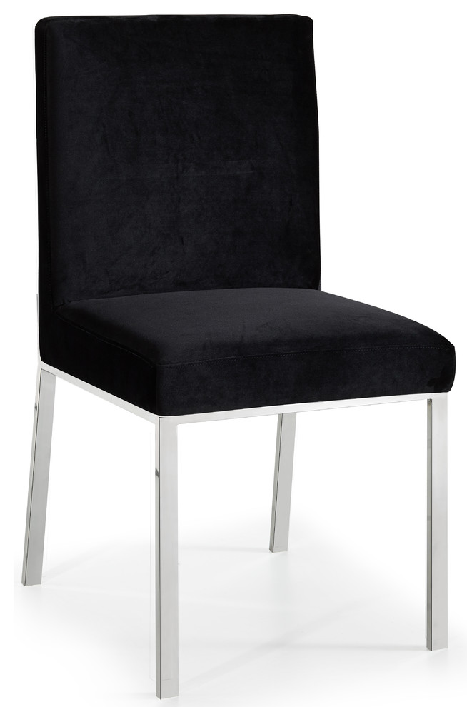 Opal Velvet Dining Chairs  Set of 2   Contemporary   Dining Chairs   by Meridian Furniture  Houzz