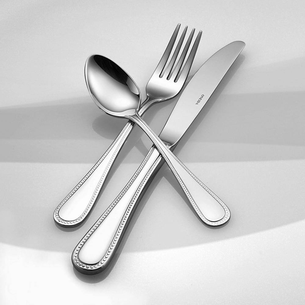 Oneida Pearl 1810 Stainless Steel Table Forks European Size (Set of 12) T163FDIF