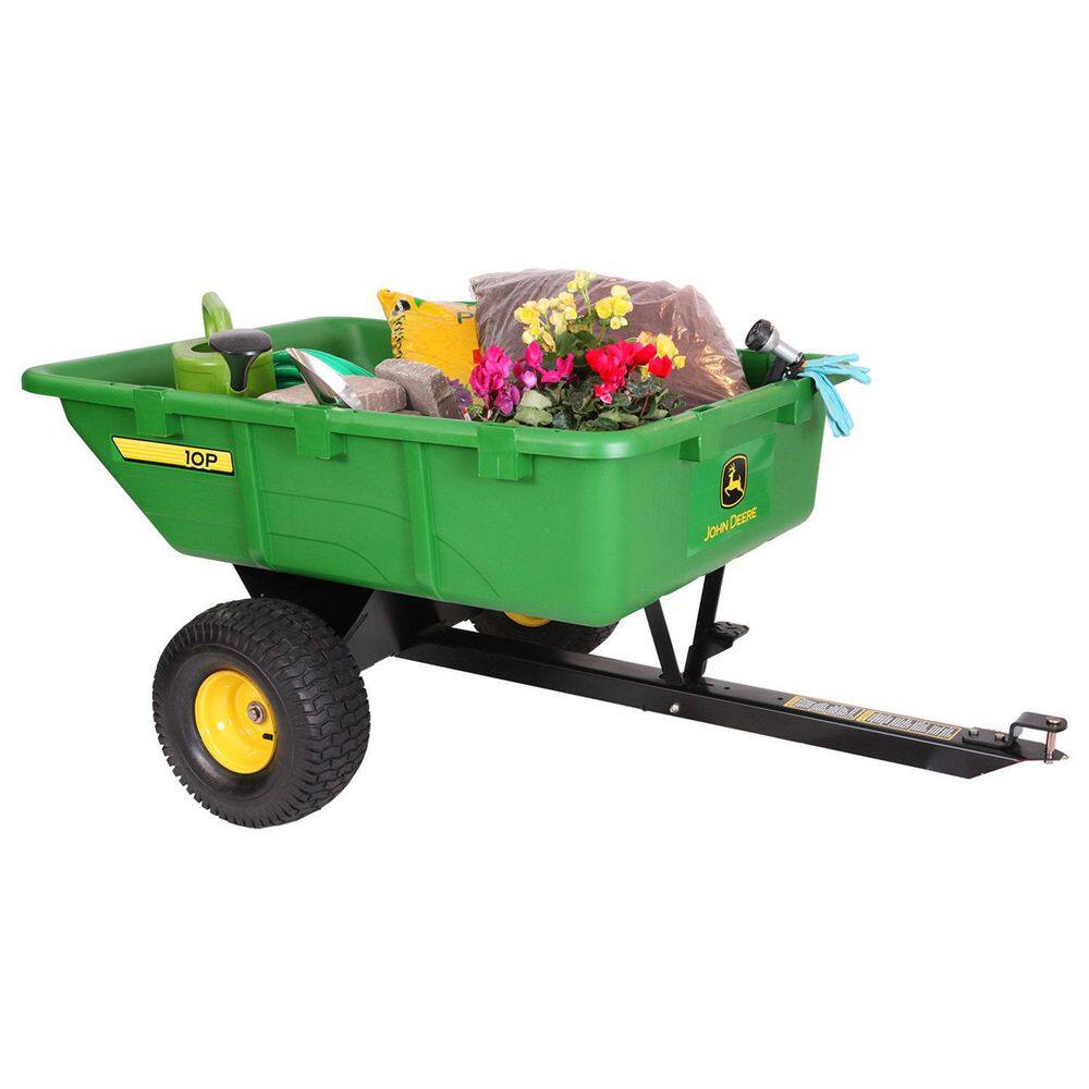 John Deere PCT-100JDC 650 lb. 10 cu. ft. Tow-Behind Poly Utility Cart