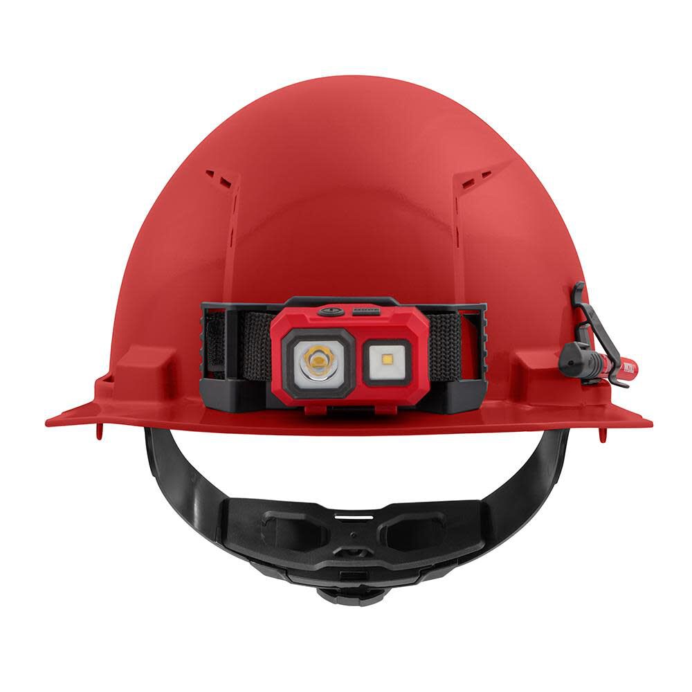 Milwaukee Front Brim Vented Hard Hat with 4pt Ratcheting Suspension Type 1 Class C Red 48-73-1208 from Milwaukee