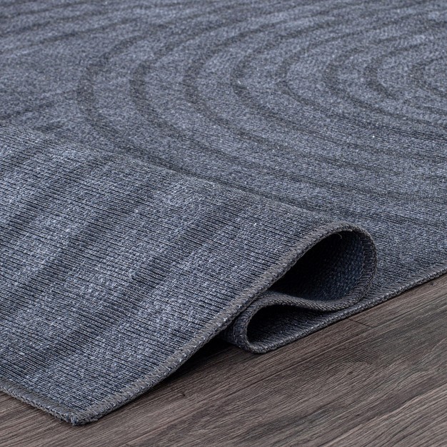 World Rug Gallery Contemporary Lines Machine Washable Area Rug